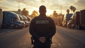 Trucking security guard company.