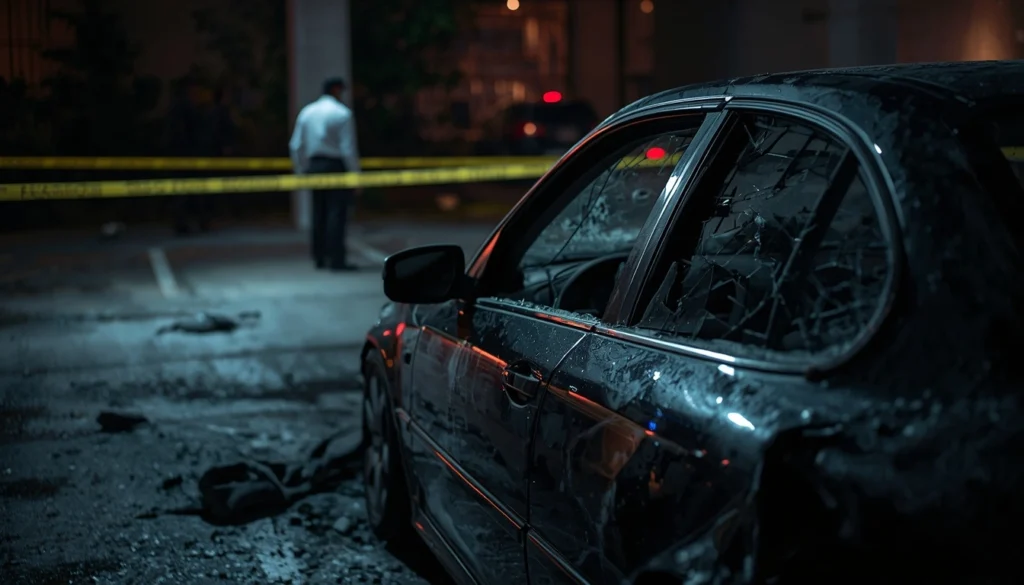Vehicle damage caused by inadequate parking lot security measures