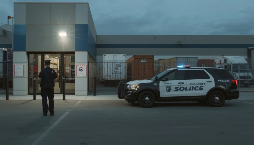 Vehicle patrol and static warehouse security guards