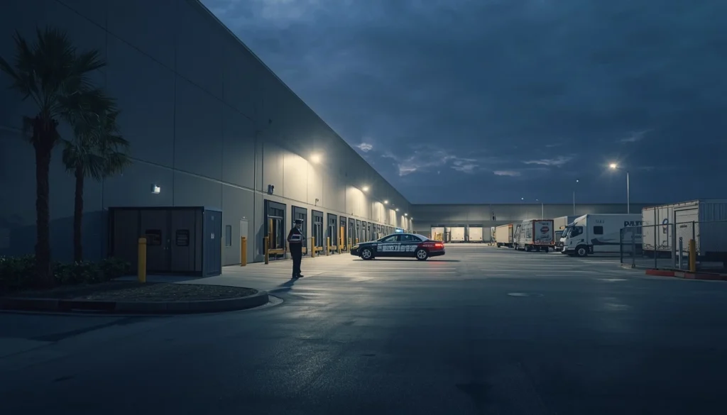 Professional warehouse security guards in Los Angeles